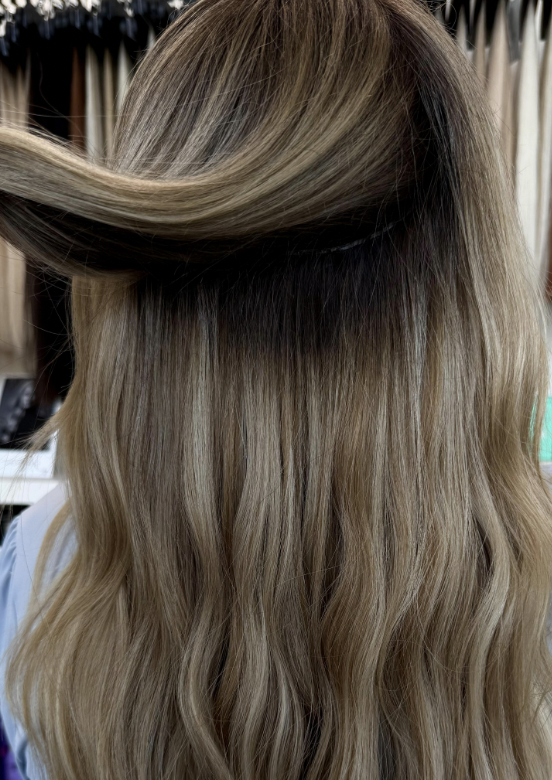 seamless Bronde hair extensions in texas